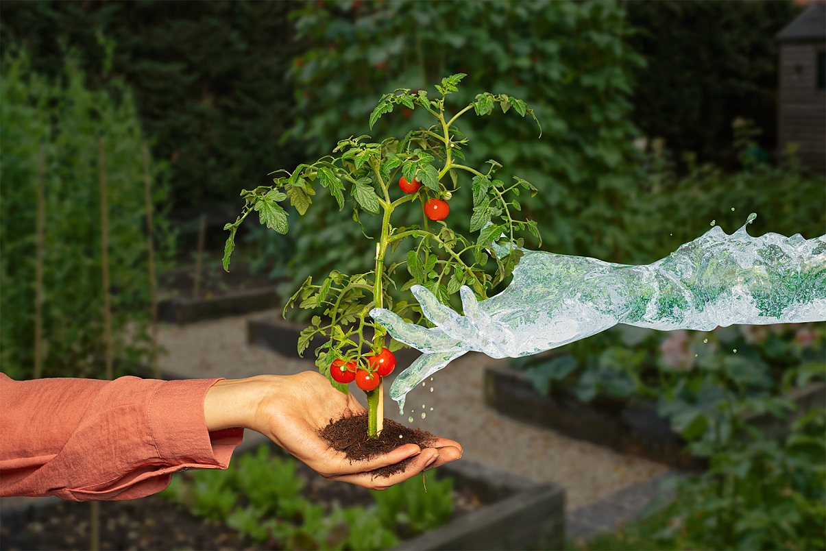 Precise watering for pots and beds