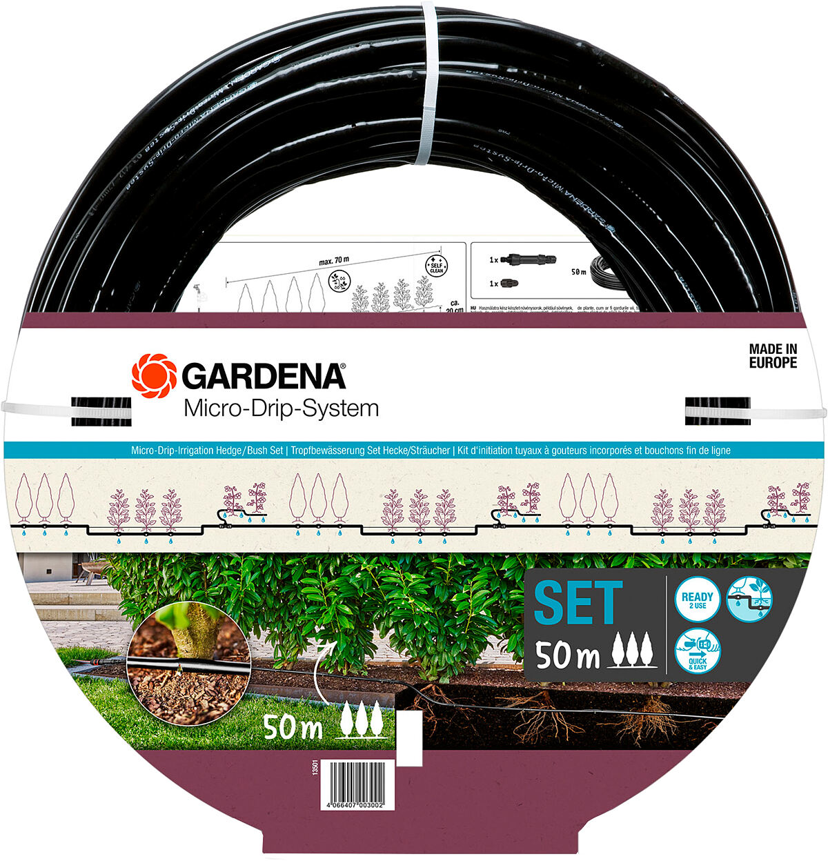 GARDENA Micro-Drip-Irrigation HedgeBush Set (50 m)