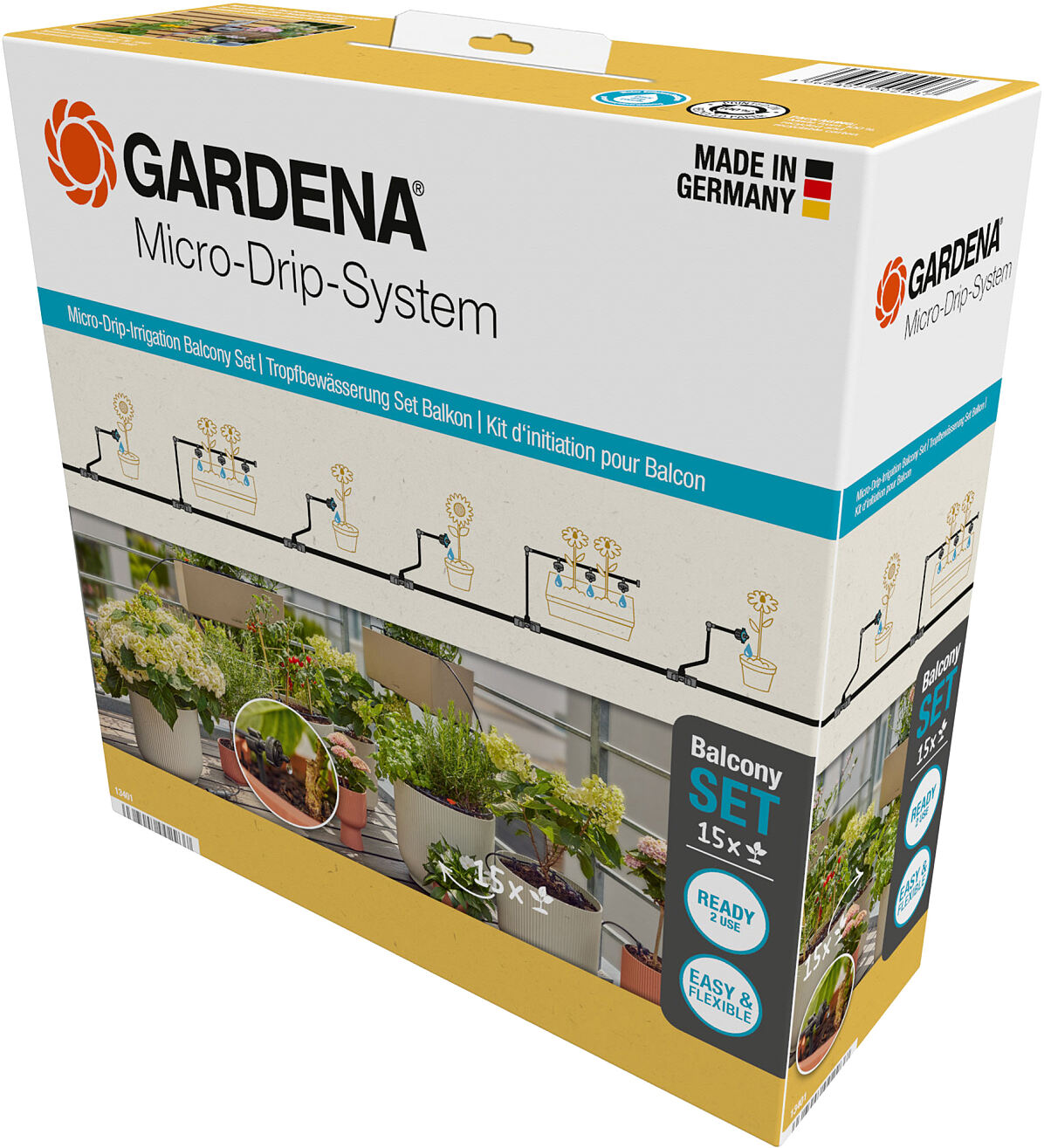 GARDENA Micro-Drip-System balkonset (15 planten)