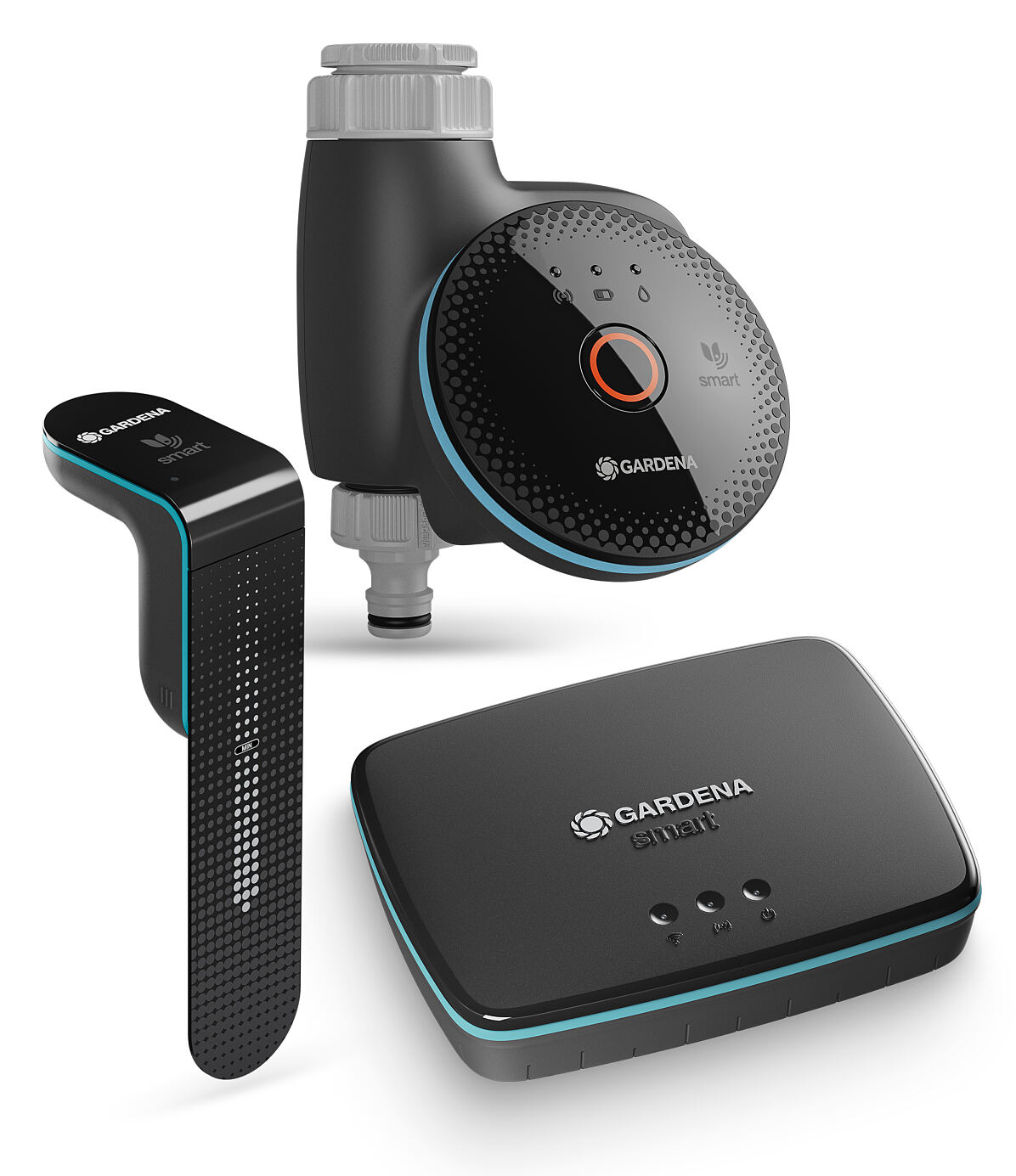 GARDENA smart bevattningsdator set med gateway och sensor