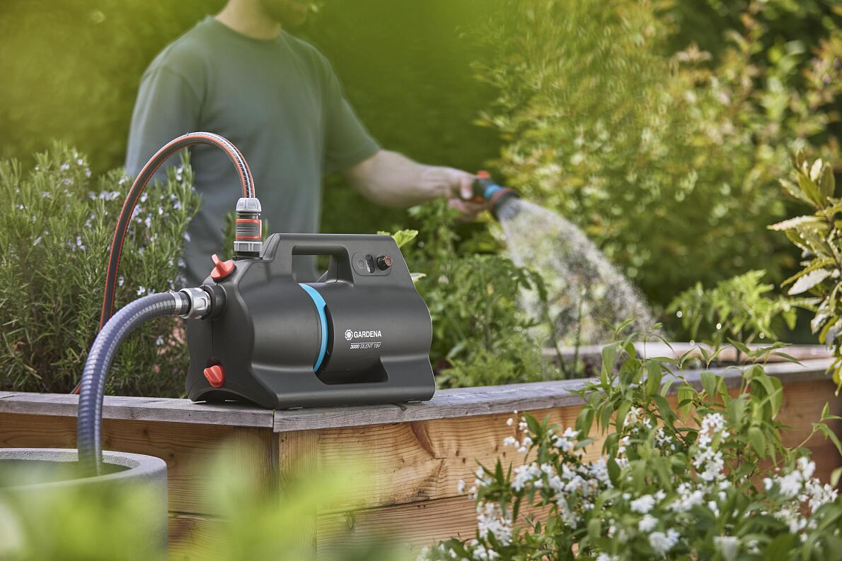 GARDENA Batteridriven trädgårdspump 3000 Silent 18V P4A